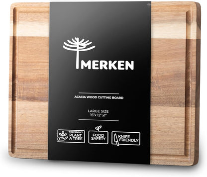 Walnut Wood Cutting Board – 17"x13" Butcher Block – Reversible Chopping Board with Juice Groove – For Meat, Cheese, Veggies, Charcuterie – Knife Friendly Kitchen Essential