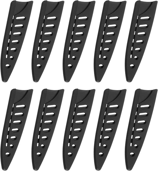 10Pcs Knife Cover Sleeves Blade Edge Guards for 3.5" Paring Knife Blade Edge Protector Cover Universal Knife Sheath for Kitchen, Black