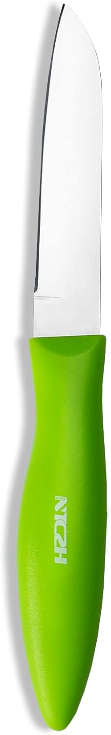 Classic Paring Knives with Straight Edge, Spear Point Color Paring Knife Set of 6, Fruit and Vegetable Knife, Ultra Sharp Kitchen Knives, German Steel, PP Plastic Handle, red/Green/Blue