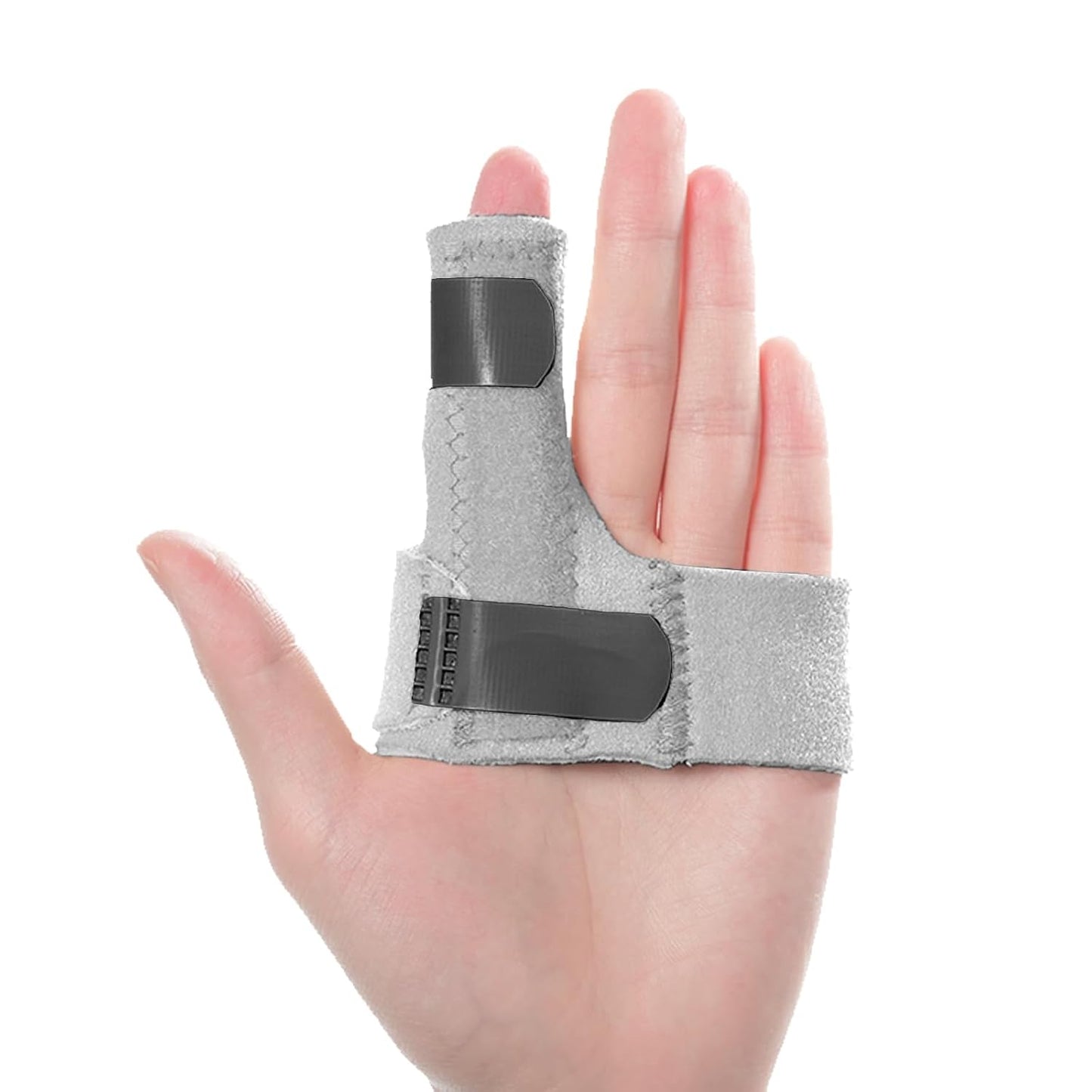 Finger Brace, Trigger Finger Splint for Index Middle Ring Pinky Finger Arthritis Pain, Tendon Injury, Broken Mallet Finger Stabilizer Supports for Dislocated Knuckle Immobilizer Wrap,Black
