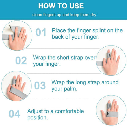 Finger Brace, Trigger Finger Splint for Index Middle Ring Pinky Finger Arthritis Pain, Tendon Injury, Broken Mallet Finger Stabilizer Supports for Dislocated Knuckle Immobilizer Wrap,Black