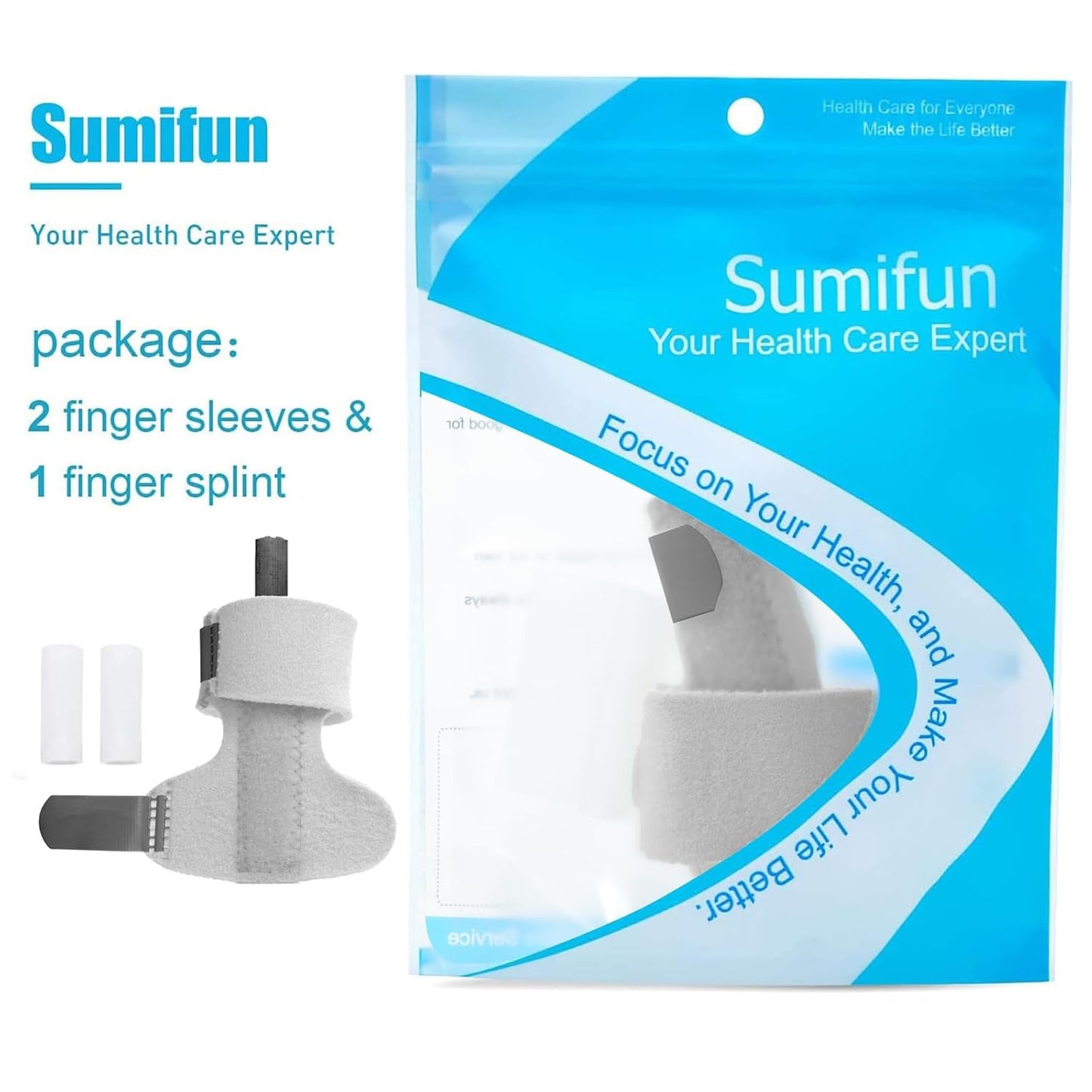 Finger Brace, Trigger Finger Splint for Index Middle Ring Pinky Finger Arthritis Pain, Tendon Injury, Broken Mallet Finger Stabilizer Supports for Dislocated Knuckle Immobilizer Wrap,Black