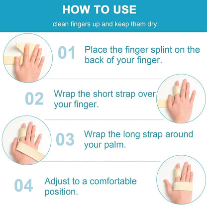 Finger Brace, Trigger Finger Splint for Index Middle Ring Pinky Finger Arthritis Pain, Tendon Injury, Broken Mallet Finger Stabilizer Supports for Dislocated Knuckle Immobilizer Wrap,Black