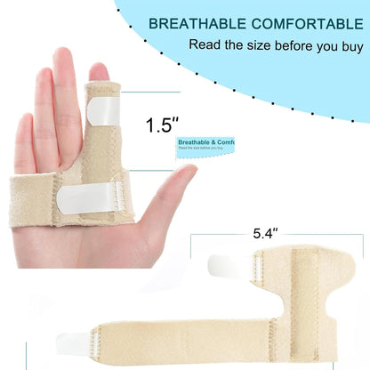 Finger Brace, Trigger Finger Splint for Index Middle Ring Pinky Finger Arthritis Pain, Tendon Injury, Broken Mallet Finger Stabilizer Supports for Dislocated Knuckle Immobilizer Wrap,Black