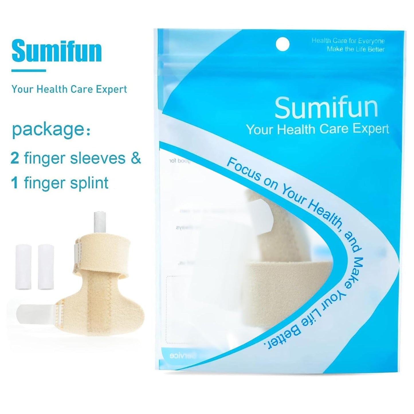 Finger Brace, Trigger Finger Splint for Index Middle Ring Pinky Finger Arthritis Pain, Tendon Injury, Broken Mallet Finger Stabilizer Supports for Dislocated Knuckle Immobilizer Wrap,Black