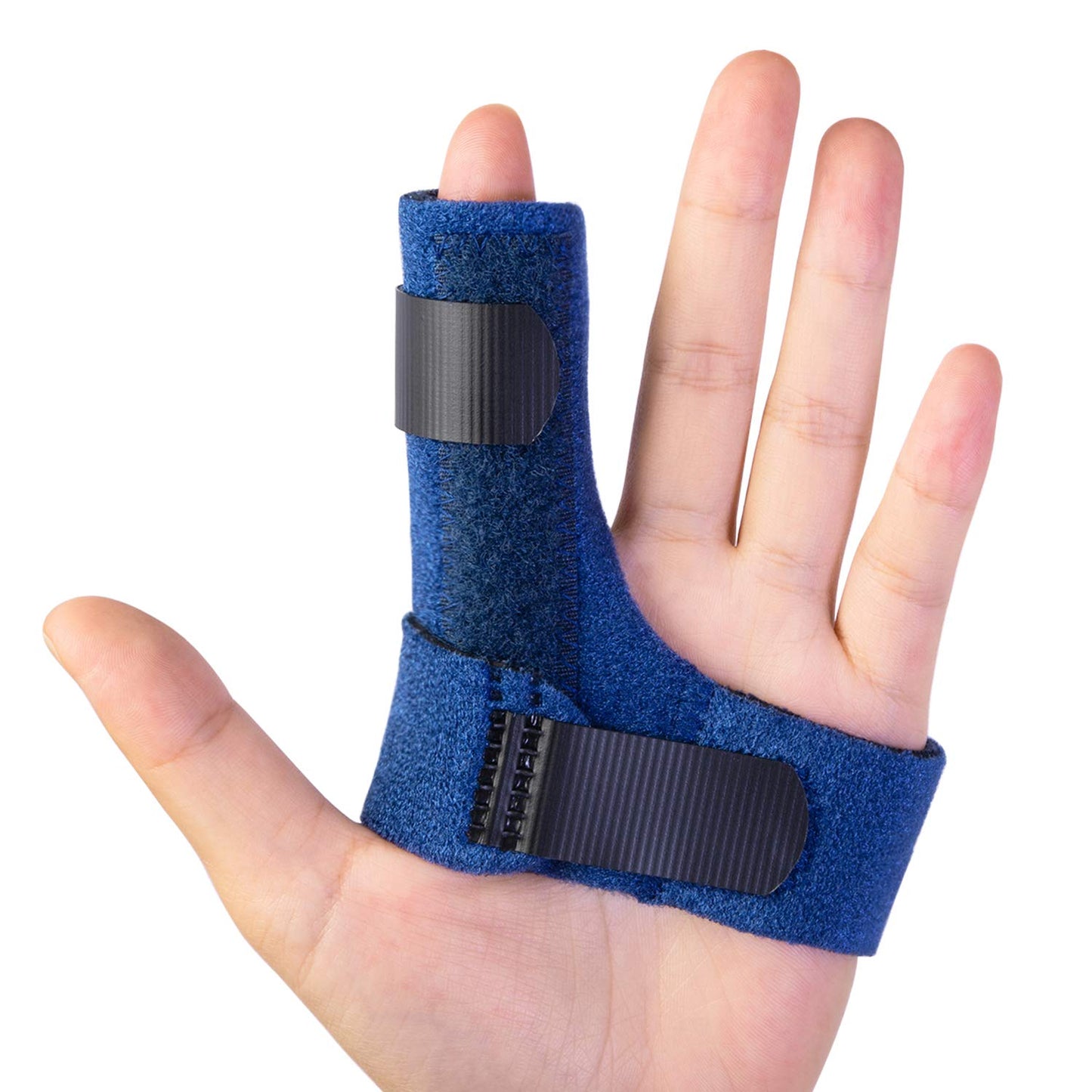 Finger Brace, Trigger Finger Splint for Index Middle Ring Pinky Finger Arthritis Pain, Tendon Injury, Broken Mallet Finger Stabilizer Supports for Dislocated Knuckle Immobilizer Wrap,Black