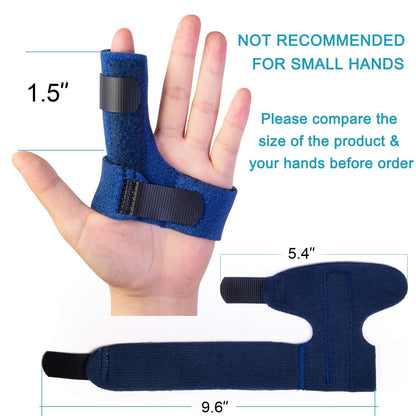 Finger Brace, Trigger Finger Splint for Index Middle Ring Pinky Finger Arthritis Pain, Tendon Injury, Broken Mallet Finger Stabilizer Supports for Dislocated Knuckle Immobilizer Wrap,Black
