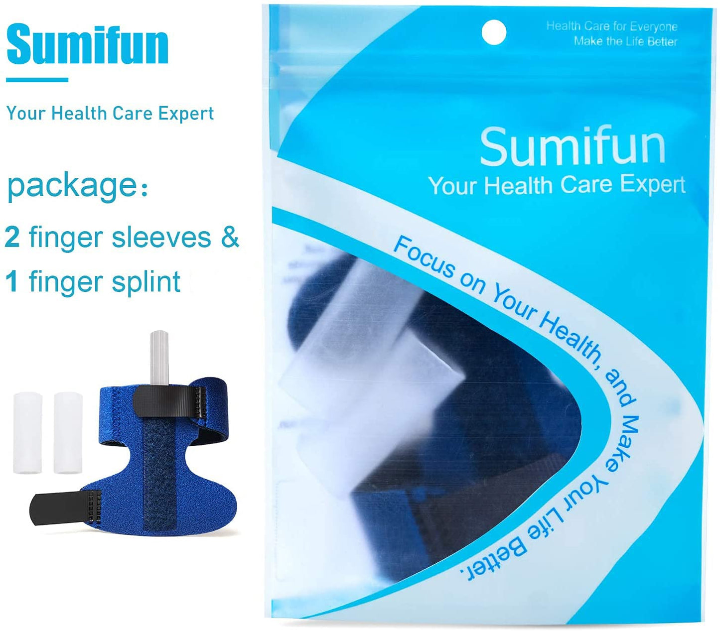 Finger Brace, Trigger Finger Splint for Index Middle Ring Pinky Finger Arthritis Pain, Tendon Injury, Broken Mallet Finger Stabilizer Supports for Dislocated Knuckle Immobilizer Wrap,Black