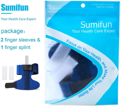 Finger Brace, Trigger Finger Splint for Index Middle Ring Pinky Finger Arthritis Pain, Tendon Injury, Broken Mallet Finger Stabilizer Supports for Dislocated Knuckle Immobilizer Wrap,Black