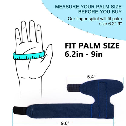 Finger Brace, Trigger Finger Splint for Index Middle Ring Pinky Finger Arthritis Pain, Tendon Injury, Broken Mallet Finger Stabilizer Supports for Dislocated Knuckle Immobilizer Wrap,Black