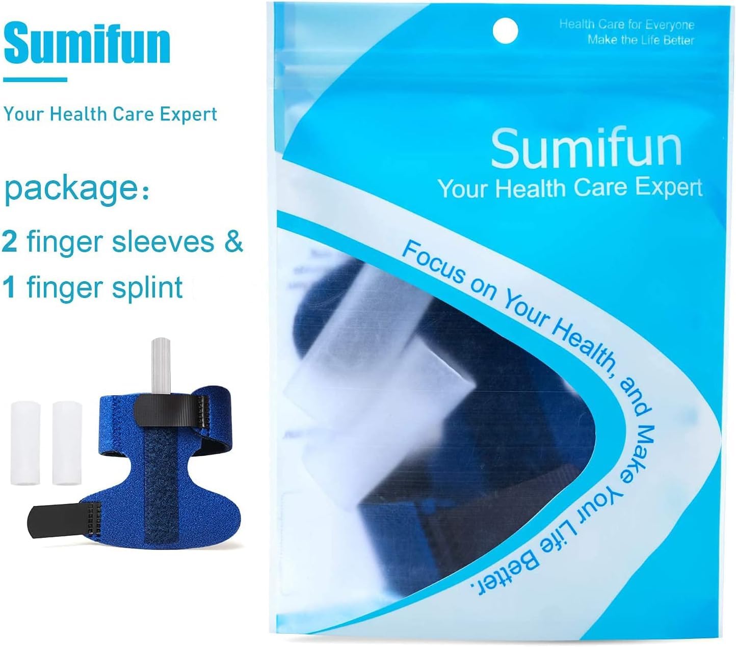 Finger Brace, Trigger Finger Splint for Index Middle Ring Pinky Finger Arthritis Pain, Tendon Injury, Broken Mallet Finger Stabilizer Supports for Dislocated Knuckle Immobilizer Wrap,Black