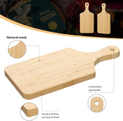 6 Pcs Thicken Cutting Board Bulk Wood Board for Chopping Serving Charcuterie Material for Laser Engraving Mother' Day Wedding Housewarming Gift(Acacia)