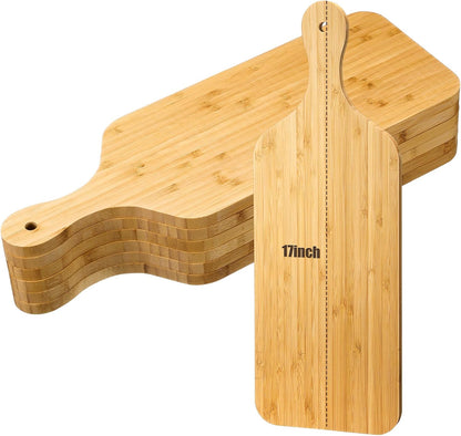 6 Pcs Thicken Cutting Board Bulk Wood Board for Chopping Serving Charcuterie Material for Laser Engraving Mother' Day Wedding Housewarming Gift(Acacia)