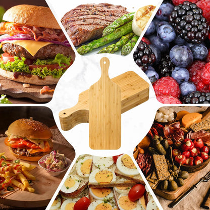 6 Pcs Thicken Cutting Board Bulk Wood Board for Chopping Serving Charcuterie Material for Laser Engraving Mother' Day Wedding Housewarming Gift(Acacia)