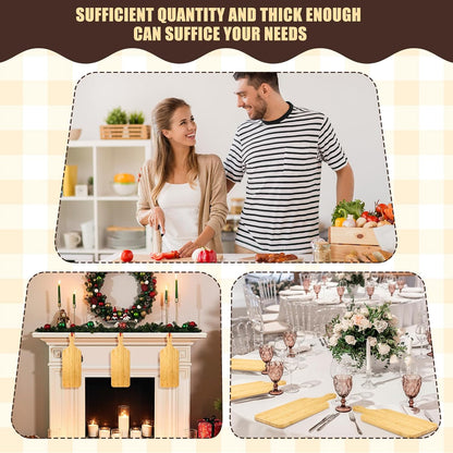 6 Pcs Thicken Cutting Board Bulk Wood Board for Chopping Serving Charcuterie Material for Laser Engraving Mother' Day Wedding Housewarming Gift(Acacia)