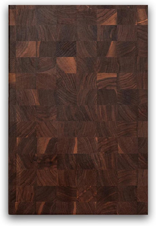 CCB Series Rectangular Wooden Walnut Cutting Board 18”x12” – 1.75” Thick, 12-lb Reversible Butcher Block with End-Grain & Finger Grips – Made in the USA