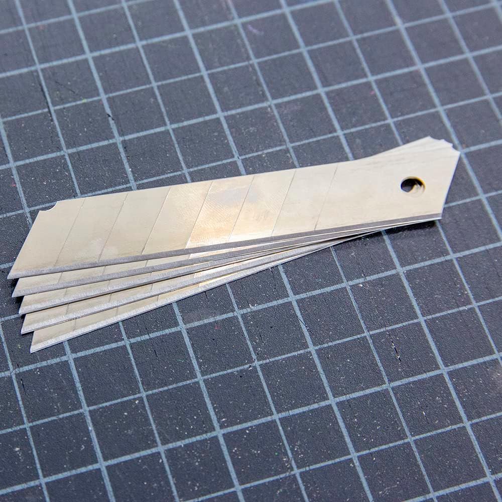 18 mm Snap-Off Replacement Blades in Tube, 8 Ct, 24-Box | drop into compatible utility knives and cutters