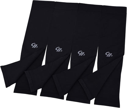 Arm Sleeves UV Sun Protection Cooling UPF 50+ 4-Pairs for Men Women Cycling, Golf, Outdoor Sports