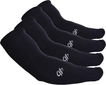 Arm Sleeves UV Sun Protection Cooling UPF 50+ 4-Pairs for Men Women Cycling, Golf, Outdoor Sports