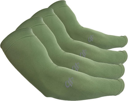 Arm Sleeves UV Sun Protection Cooling UPF 50+ 4-Pairs for Men Women Cycling, Golf, Outdoor Sports