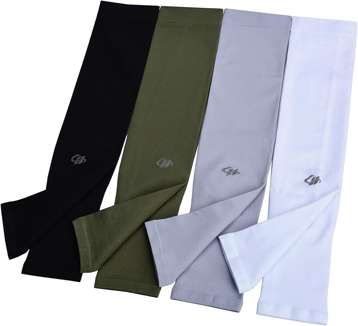 Arm Sleeves UV Sun Protection Cooling UPF 50+ 4-Pairs for Men Women Cycling, Golf, Outdoor Sports