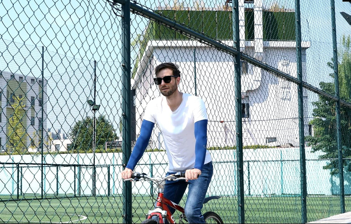 Arm Sleeves UV Sun Protection Cooling UPF 50+ 4-Pairs for Men Women Cycling, Golf, Outdoor Sports