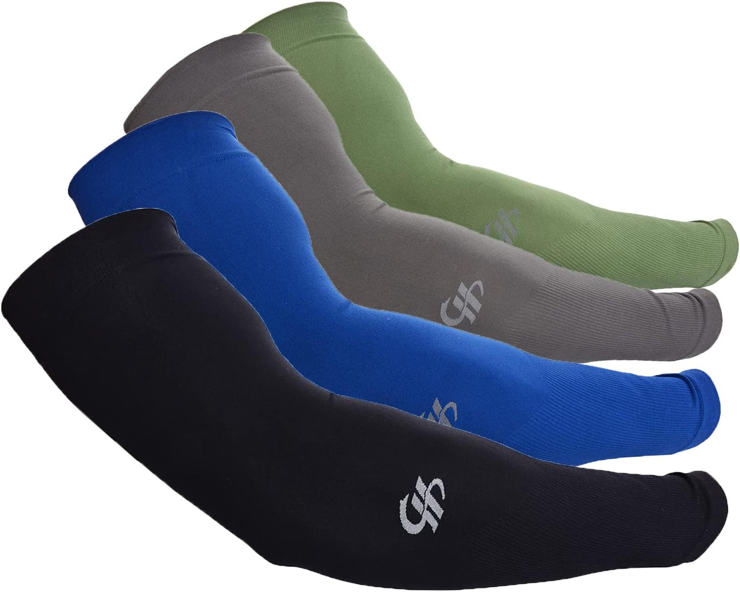 Arm Sleeves UV Sun Protection Cooling UPF 50+ 4-Pairs for Men Women Cycling, Golf, Outdoor Sports
