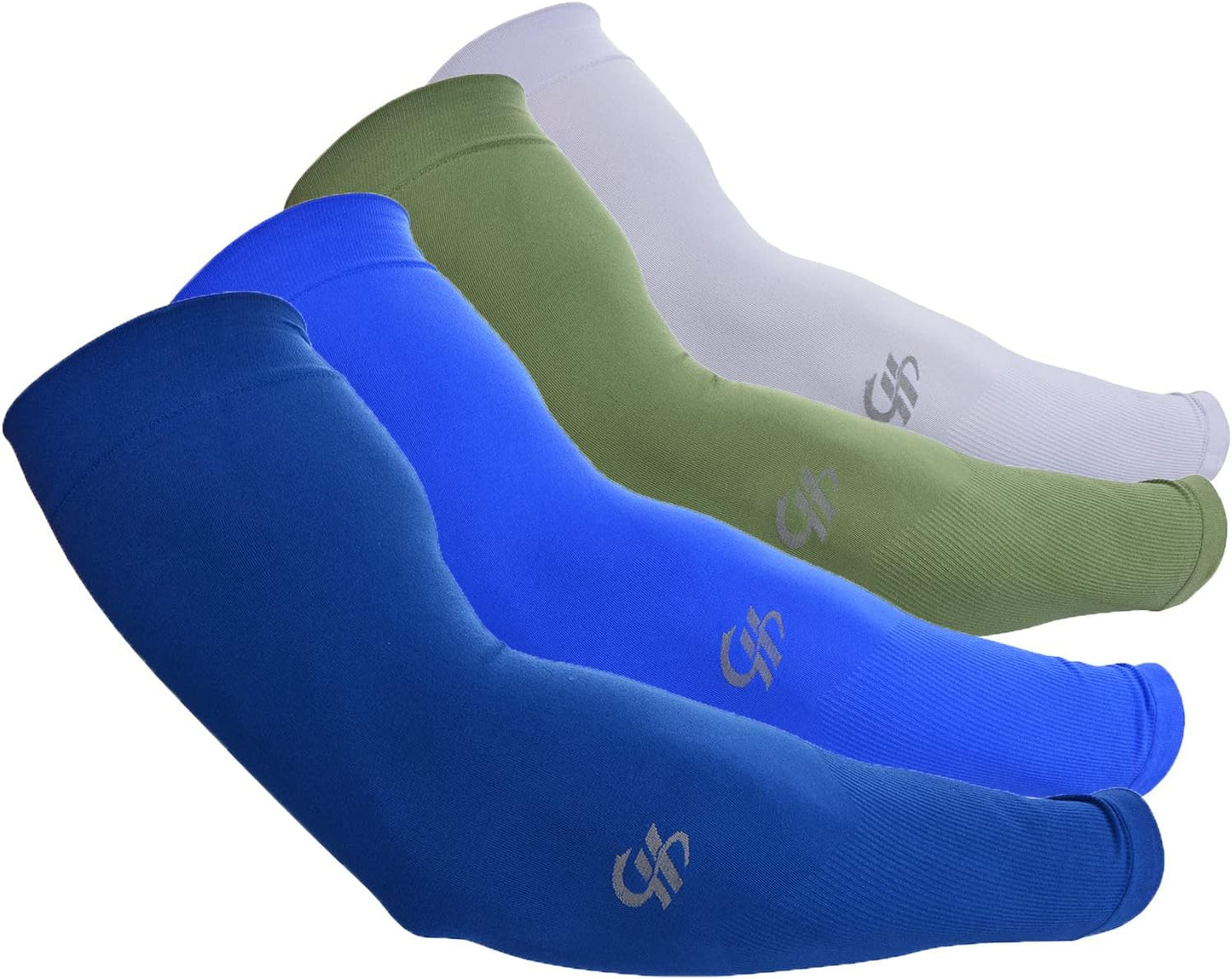 Arm Sleeves UV Sun Protection Cooling UPF 50+ 4-Pairs for Men Women Cycling, Golf, Outdoor Sports