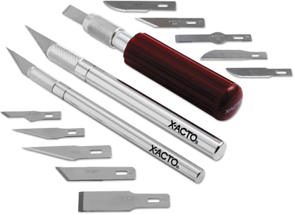 Compression Basic Knife Set, Includes 3 Knives, 13 Blades, Soft Carry Case, 17 Count - Crafting, Art Projects, Cutting Tools