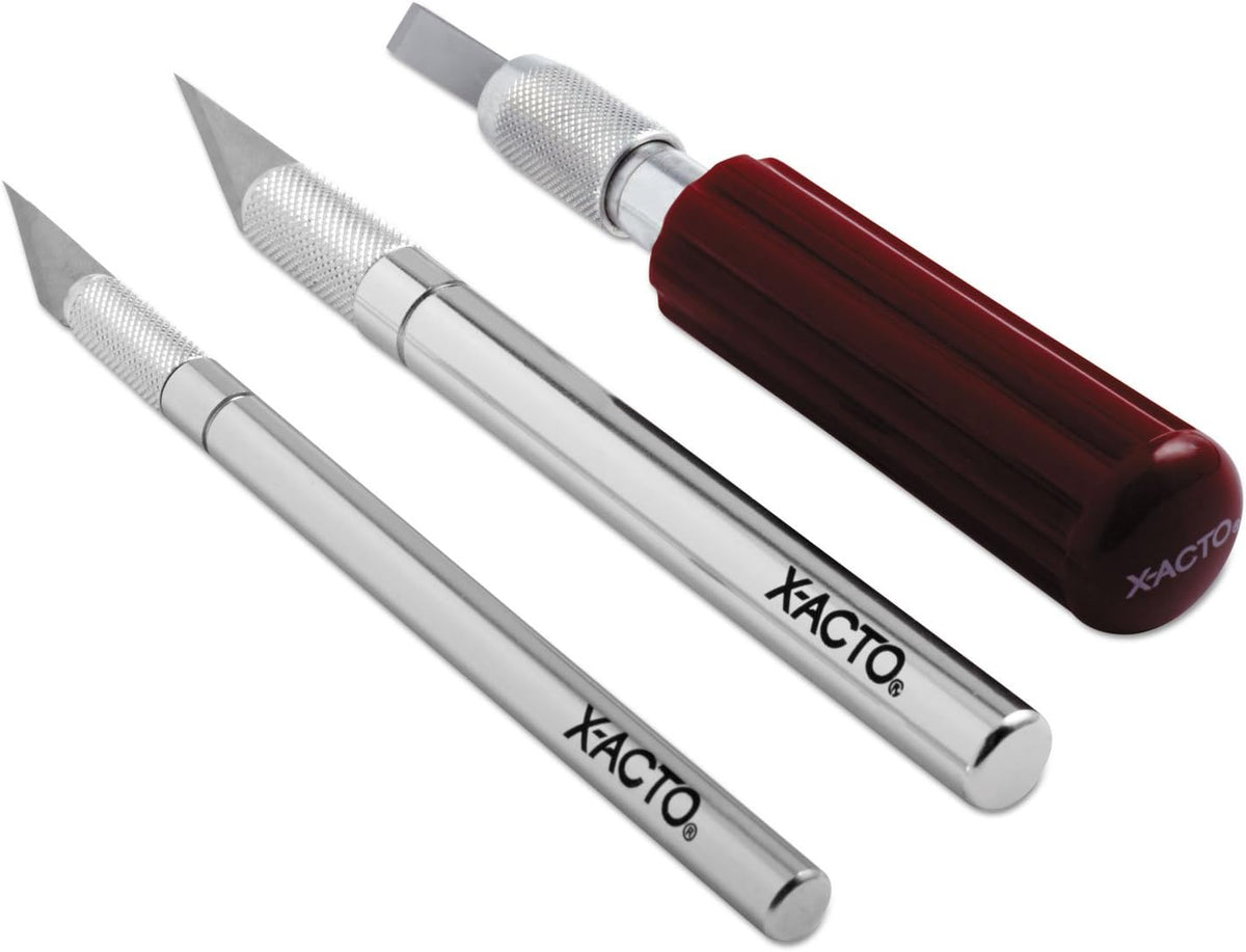 Compression Basic Knife Set, Includes 3 Knives, 13 Blades, Soft Carry Case, 17 Count - Crafting, Art Projects, Cutting Tools