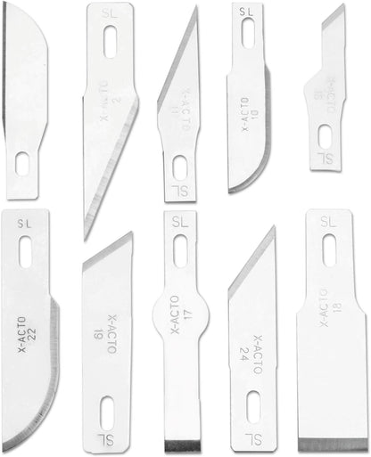 Compression Basic Knife Set, Includes 3 Knives, 13 Blades, Soft Carry Case, 17 Count - Crafting, Art Projects, Cutting Tools
