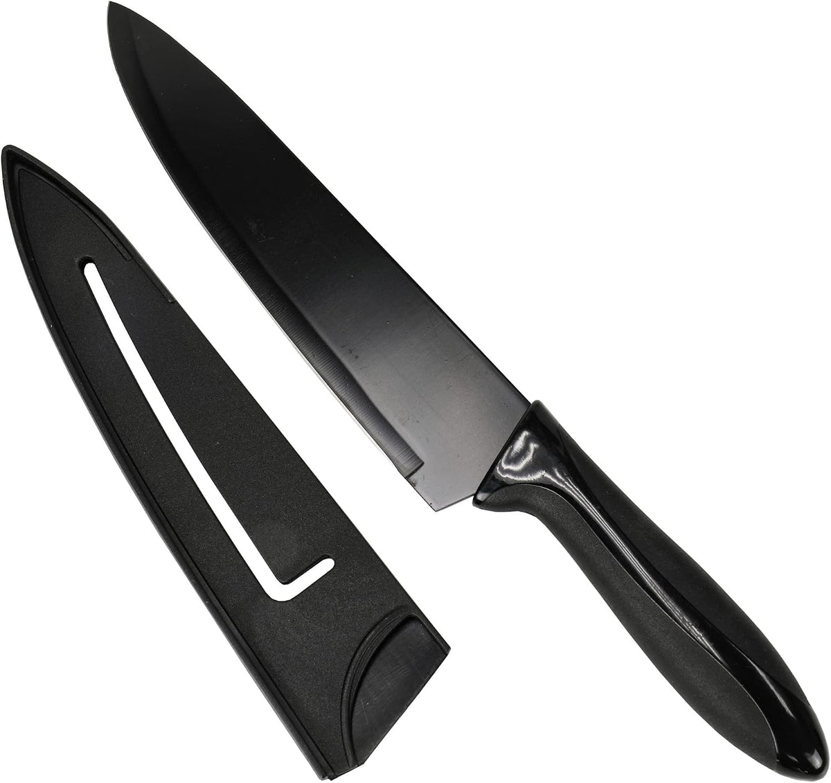 Premium Utility Knife with Sheath, 5 inch Blade 10 inches in Length, Black