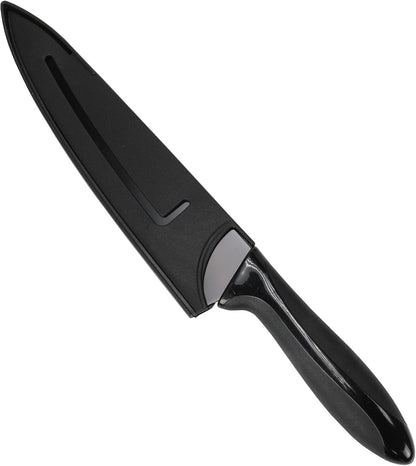 Premium Utility Knife with Sheath, 5 inch Blade 10 inches in Length, Black