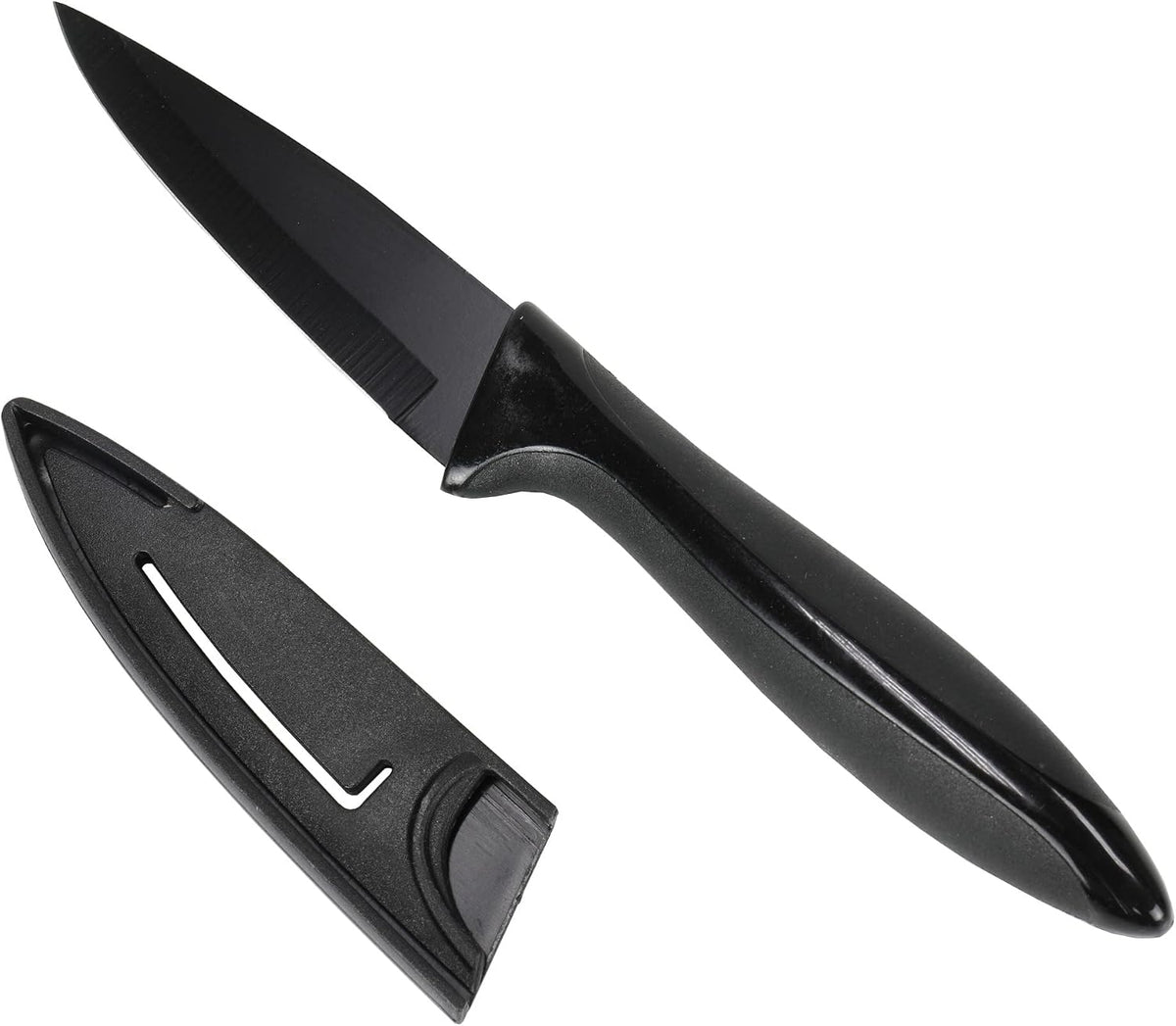 Premium Utility Knife with Sheath, 5 inch Blade 10 inches in Length, Black