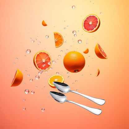 2Pcs Grapefruit Spoon Stainless Steel Fruit Spoon, Dessert Spoons, Serrated Edge Ice Cream Scrape Cut Spoons For Fruit Dessert Cheese Vegetables Kitchen Tool with Non-stick Plating