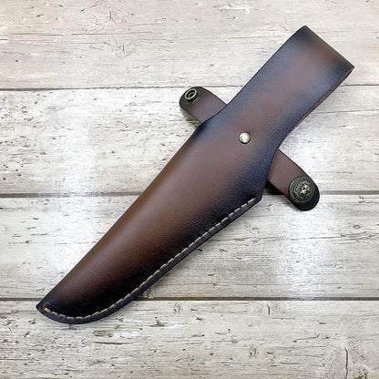 Fixed Blade Knife Sheath Fits up to 8 Inch Blade,Leather Knife Sheaths Knife Holder Hunting Knife Sheath,Straight Sheath Brown