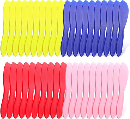 40 Pcs Plastic Butter Spreader, 7 Inch Multi Purpose Frosting Knives Set, 4 Color Kitchen Tools For Cheese, Cream, Jam, and Sandwich Making