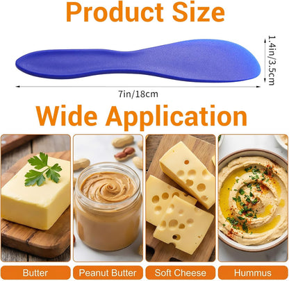 40 Pcs Plastic Butter Spreader, 7 Inch Multi Purpose Frosting Knives Set, 4 Color Kitchen Tools For Cheese, Cream, Jam, and Sandwich Making