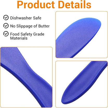 40 Pcs Plastic Butter Spreader, 7 Inch Multi Purpose Frosting Knives Set, 4 Color Kitchen Tools For Cheese, Cream, Jam, and Sandwich Making
