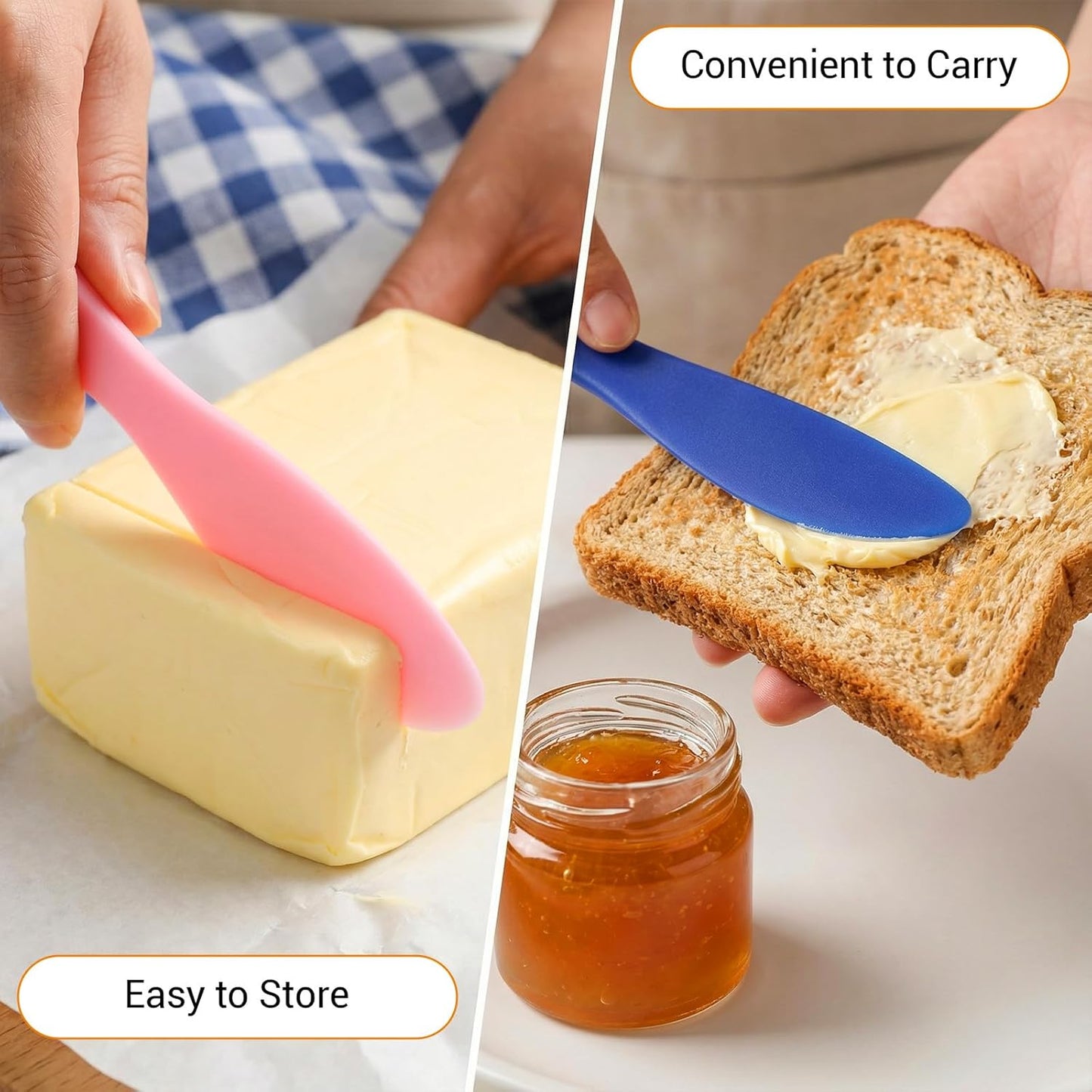 40 Pcs Plastic Butter Spreader, 7 Inch Multi Purpose Frosting Knives Set, 4 Color Kitchen Tools For Cheese, Cream, Jam, and Sandwich Making