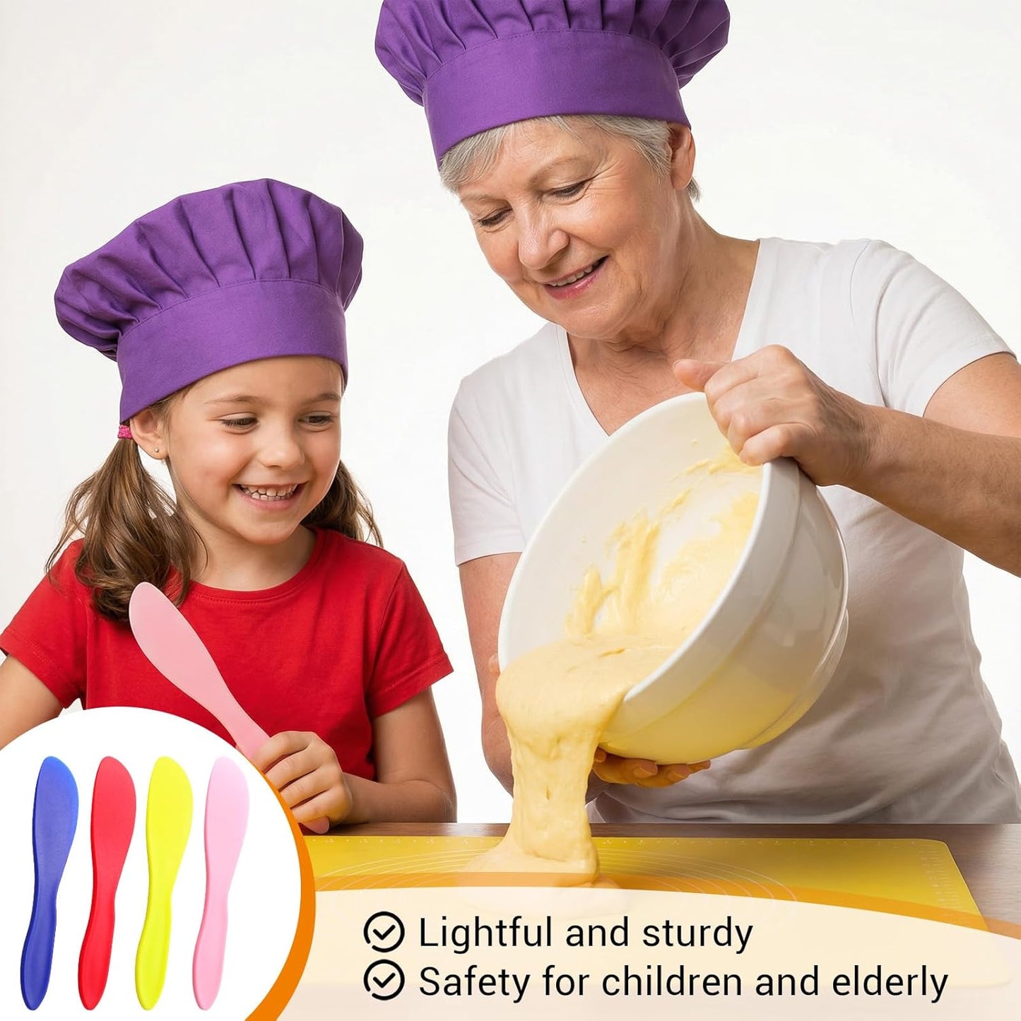 40 Pcs Plastic Butter Spreader, 7 Inch Multi Purpose Frosting Knives Set, 4 Color Kitchen Tools For Cheese, Cream, Jam, and Sandwich Making