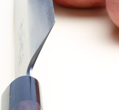 Yoshihiro Shiroko High Carbon Steel Kasumi Edo Usuba Vegetable Japanese Chef's Knife (7.5'' (195mm), Magnolia Handle)