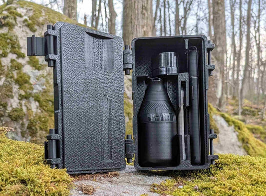 Travel Case for Puffco Proxy Core by Bending Glass – Compact Storage for Hot Knife, Q-Tips & Stash Jars