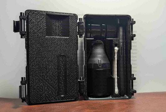 Travel Case for Puffco Proxy Core by Bending Glass – Compact Storage for Hot Knife, Q-Tips & Stash Jars