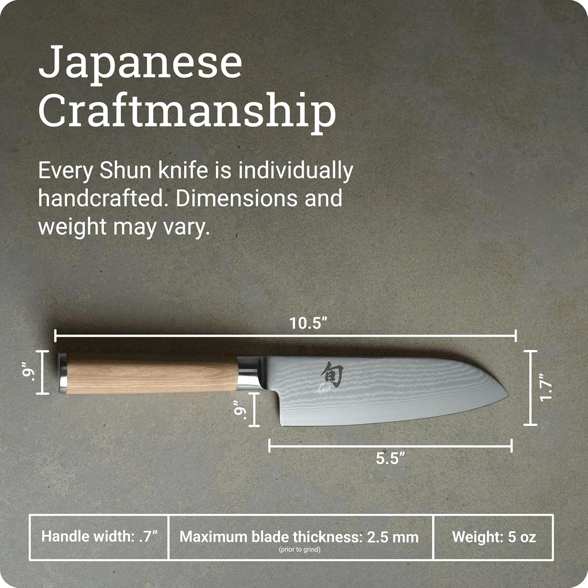Classic Blonde 7" Santoku Knife