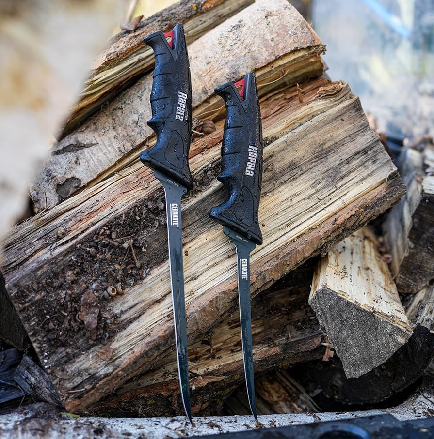 8" Stealth FXF Flex Fillet Knife Flexible Fishing Fillet Knife for Fish Cleaning Bait Prep and Processing