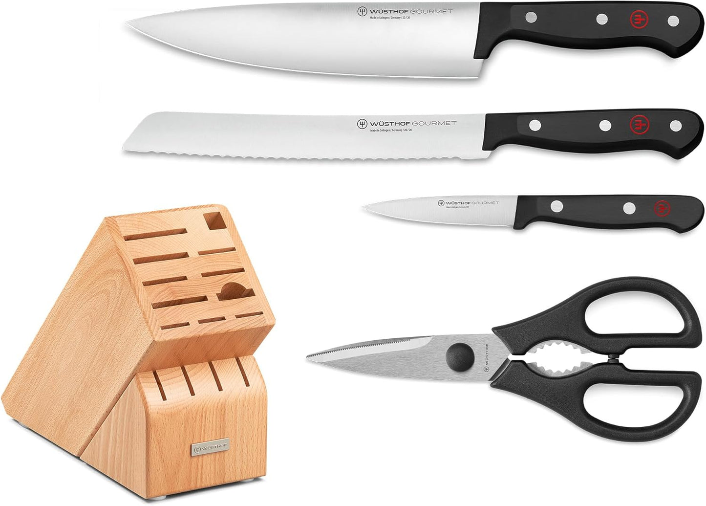WÜSTHOF Gourmet 5-Piece Knife Block Set