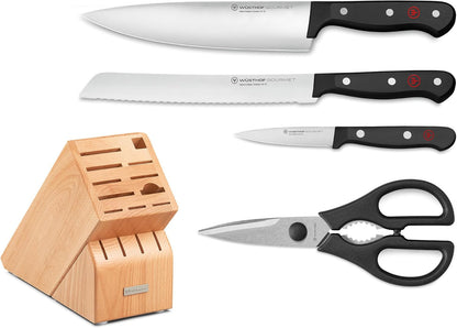 WÜSTHOF Gourmet 5-Piece Knife Block Set
