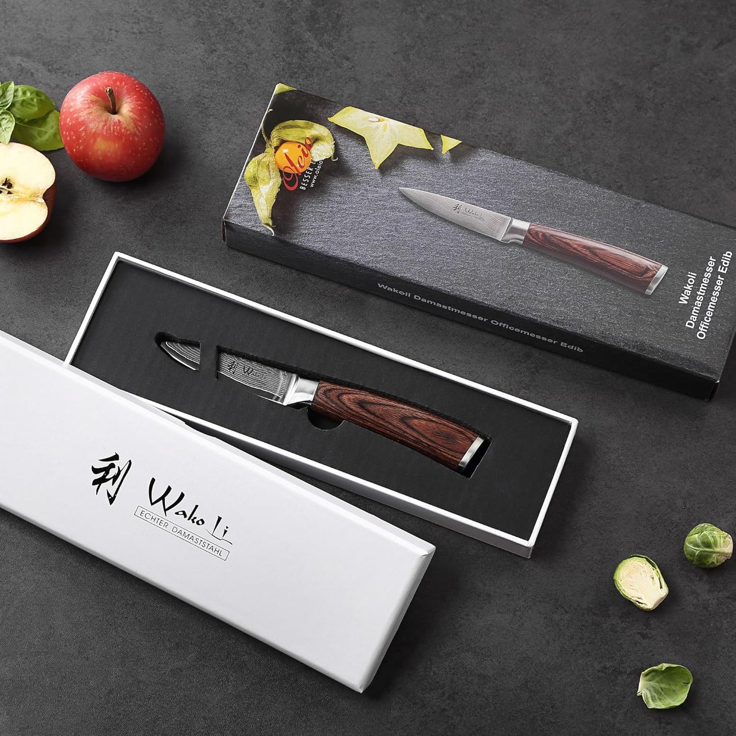 EDIB Meat Carving Knife, 7-Inch High Carbon Stainless Steel Blade | Meat knife for BBQ, roasts, and poultry, kitchen knife with VG10 Damascus blade and ergonomic pakkawood handle in gift box.