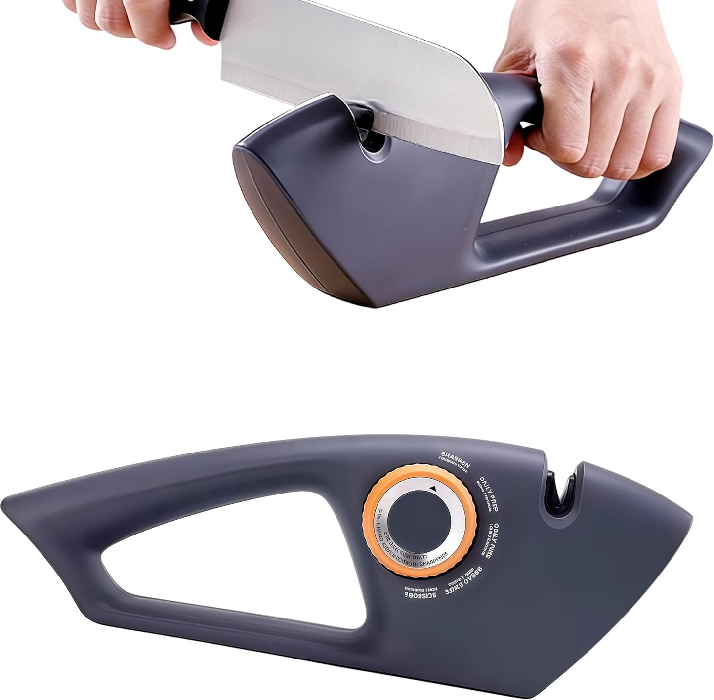 Knife Sharpeners, 4 in 1 Professional Chef's Kitchen Knife Accessories, Kitchen Blade & Scissors Sharpening Tool, Versatile Manual Knife Sharpener, Easy to Use, for Kitchen Knife